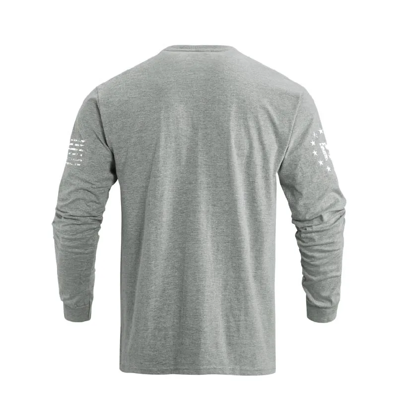 100% COTTON NATIVE AMERICAN GRAPHIC LONG SLEEVE T-SHIRT