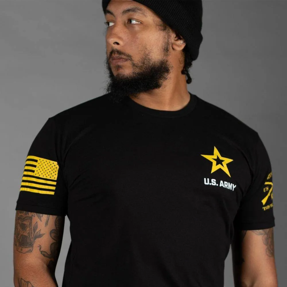 Army Basic Full Logo T-Shirt - Black