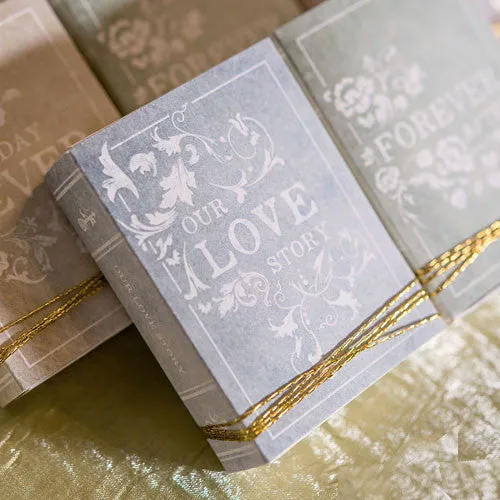 Book Themed Wedding Favor Kit (Pack of 8)