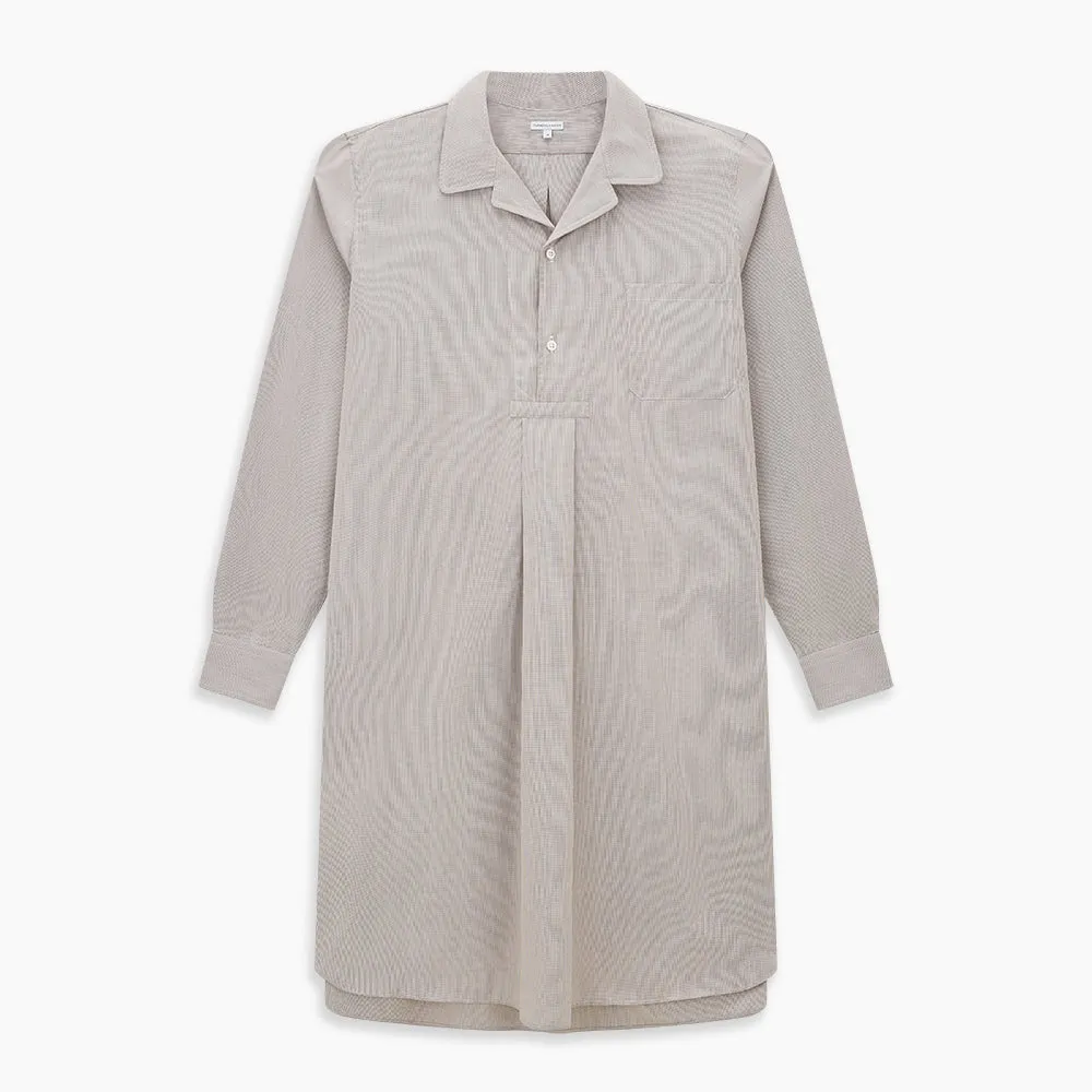 Brown Micro Check Quarzo Nightshirt