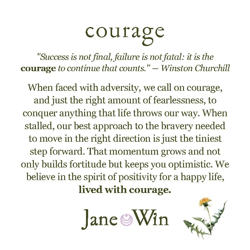 COURAGE JW Original Pendant Coin in Solid Gold