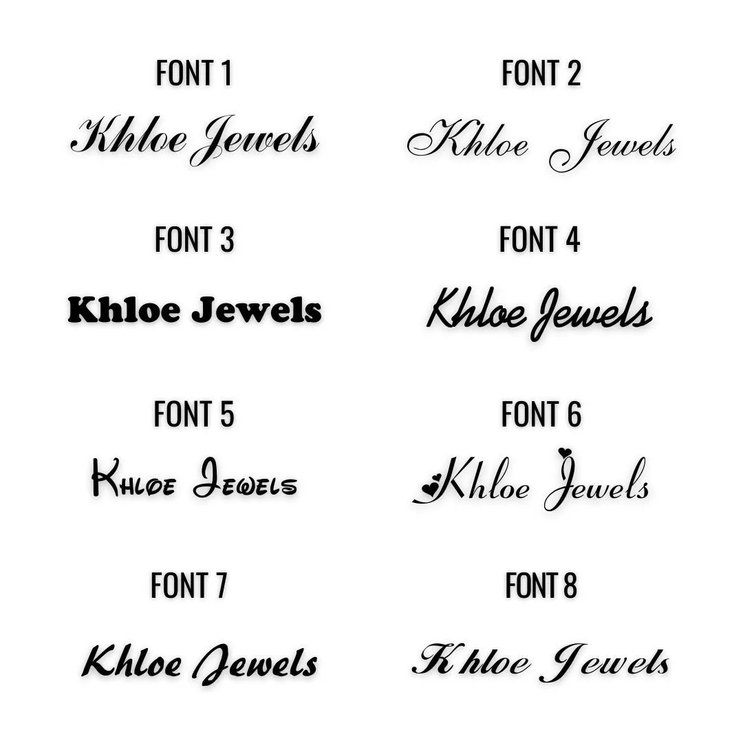 Customized Name Vertical Necklace