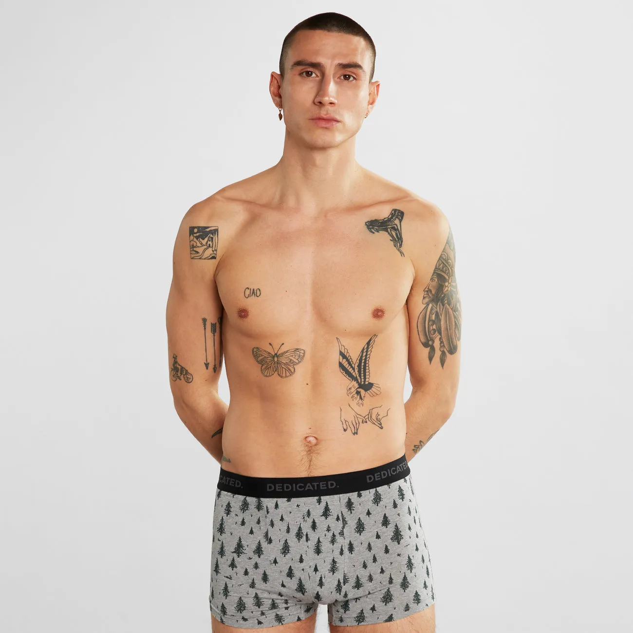 DEDICATED Kalix Boxer Pen Forest Grey Melange men
