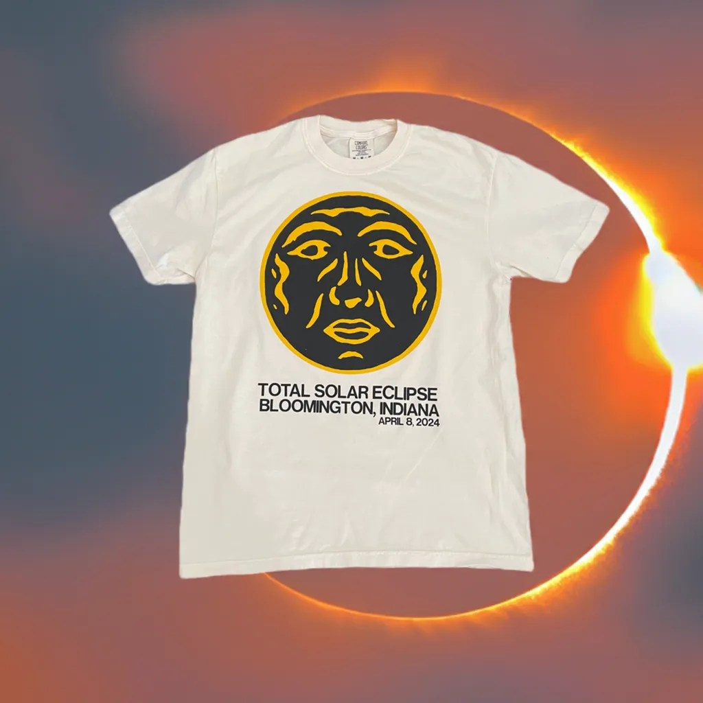 Eclipse T-Shirt - Moon Face Ivory