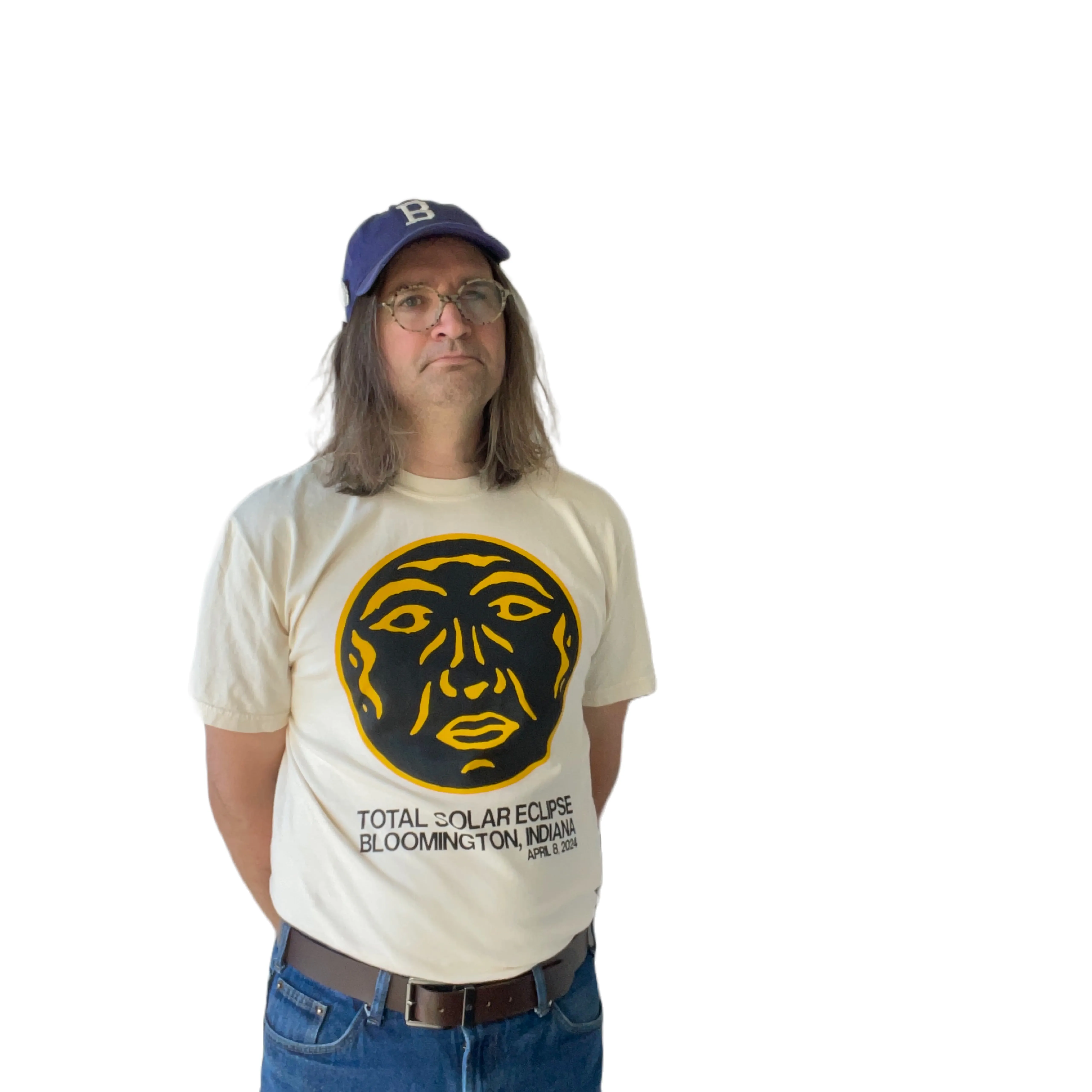 Eclipse T-Shirt - Moon Face Ivory