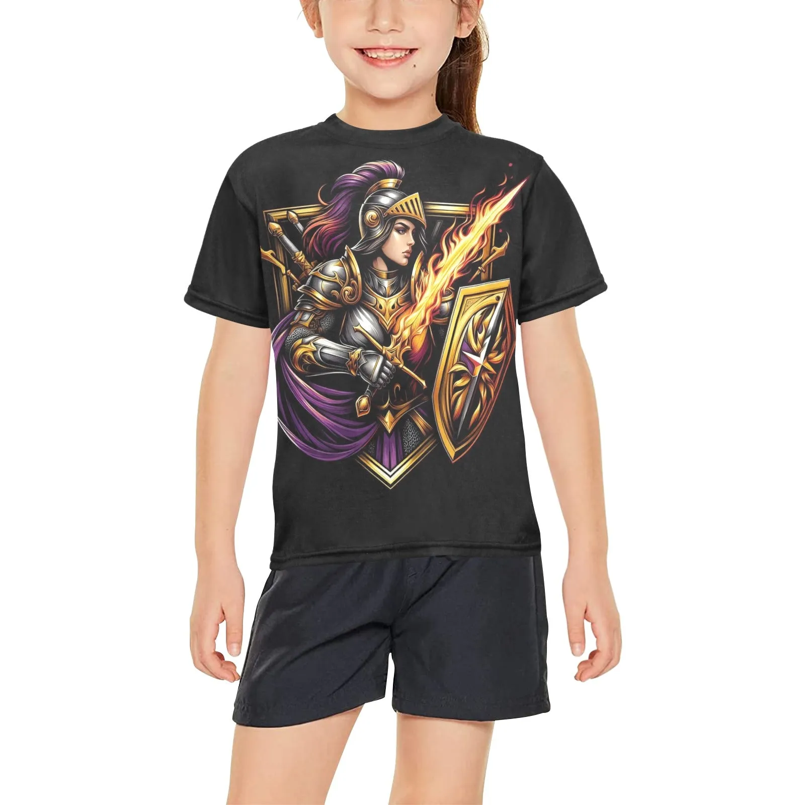 Girl's Bold Templar Warrior T-Shirt