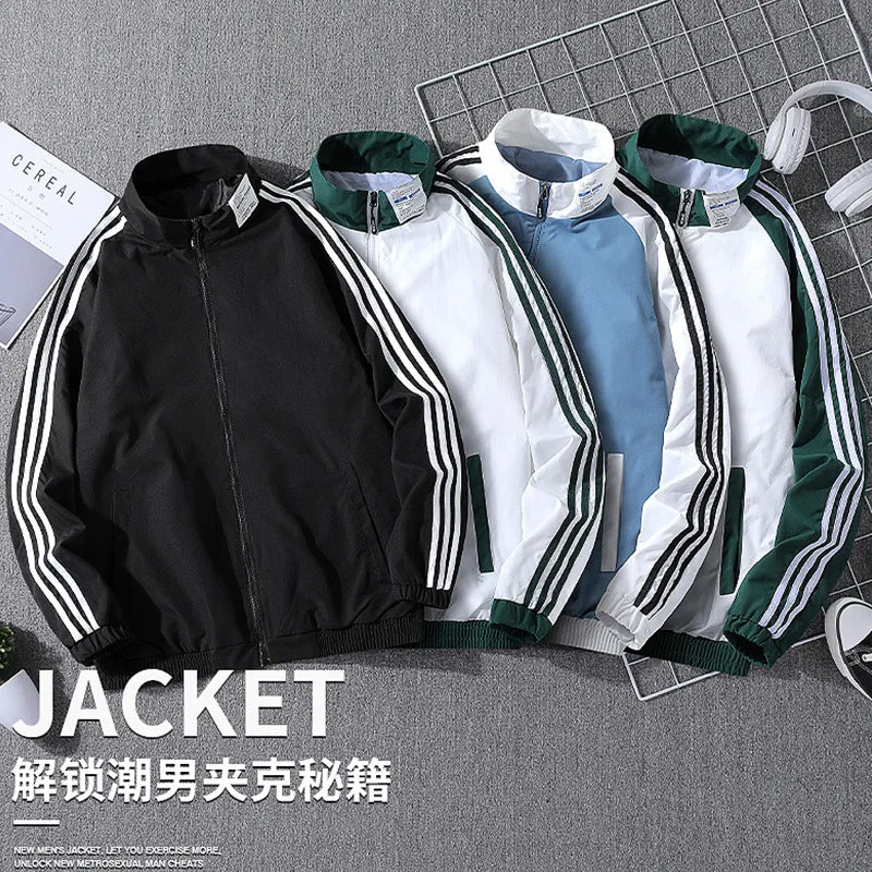 INSTOCK - Jacket Men's Stand Collar Windbreaker