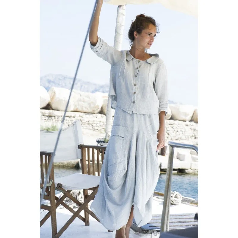 ITALIAN LINEN BUTTON UP JACKET