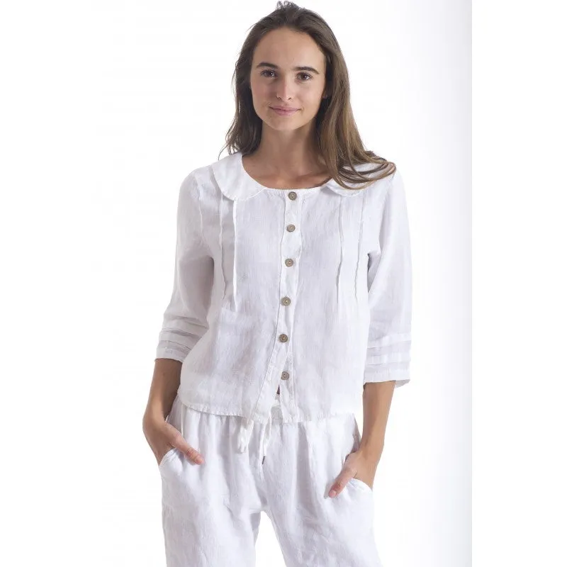 ITALIAN LINEN BUTTON UP JACKET