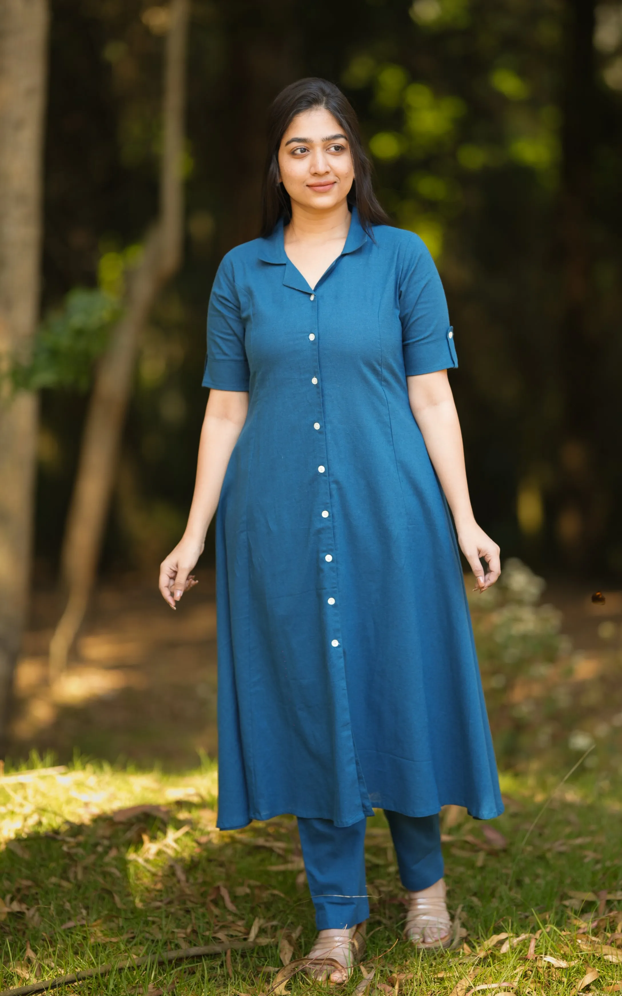 Juliana Teal Blue (Kurti Pant)