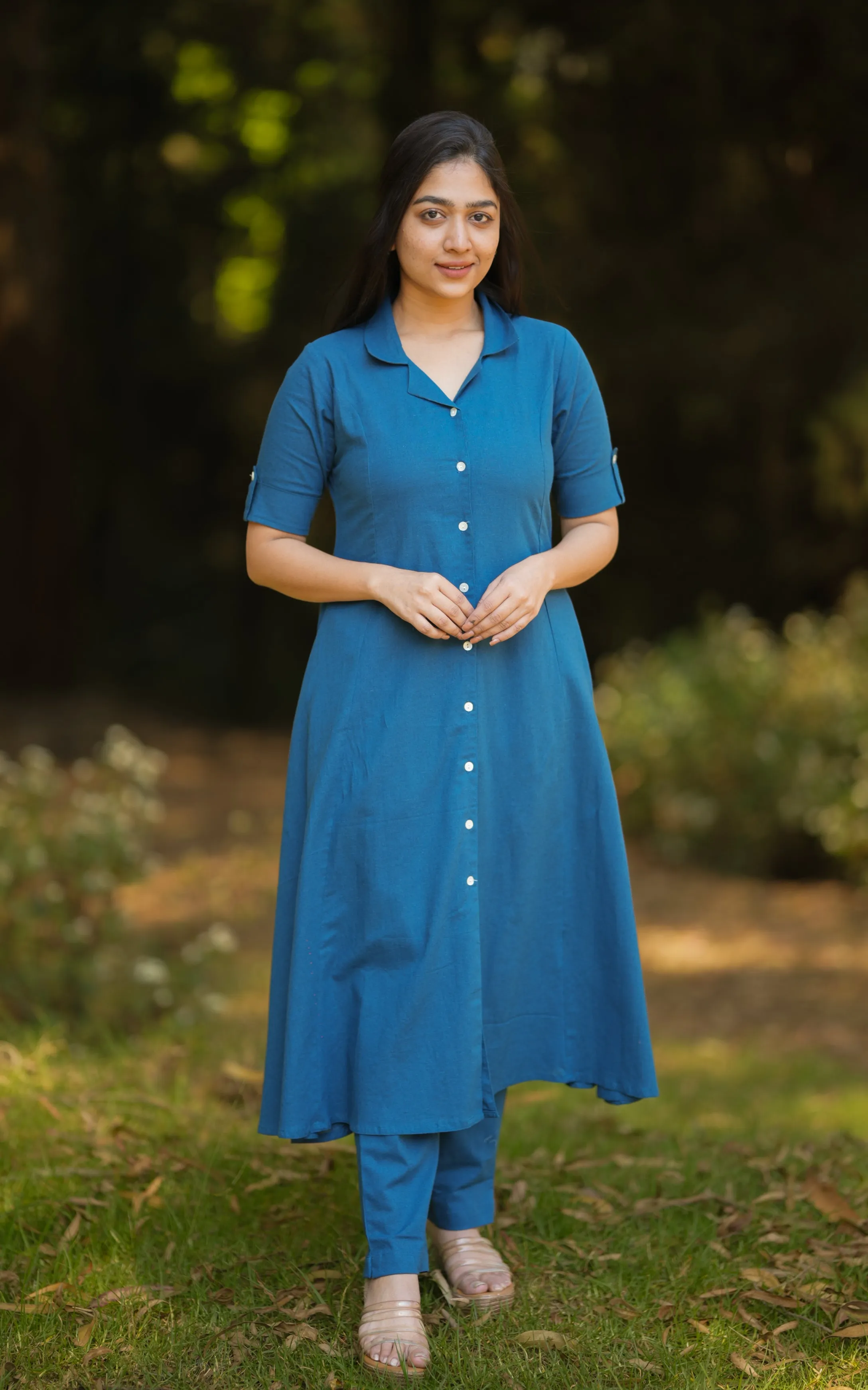 Juliana Teal Blue (Kurti Pant)