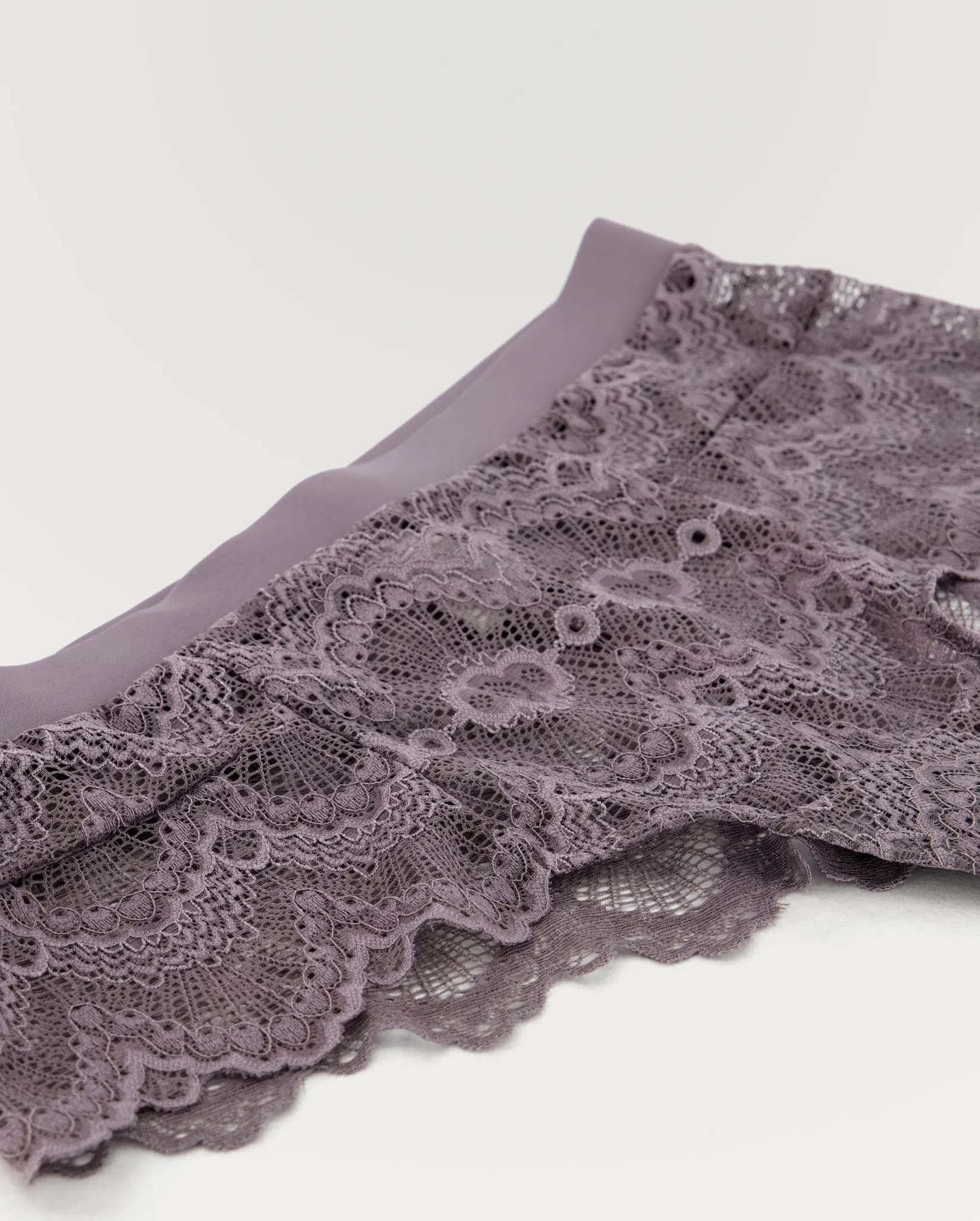 Lace Highwaist String Grey