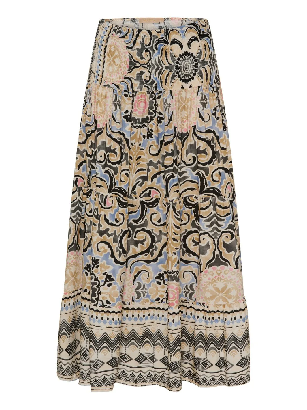 Marta du Chateau Princess skirt print nero 1259