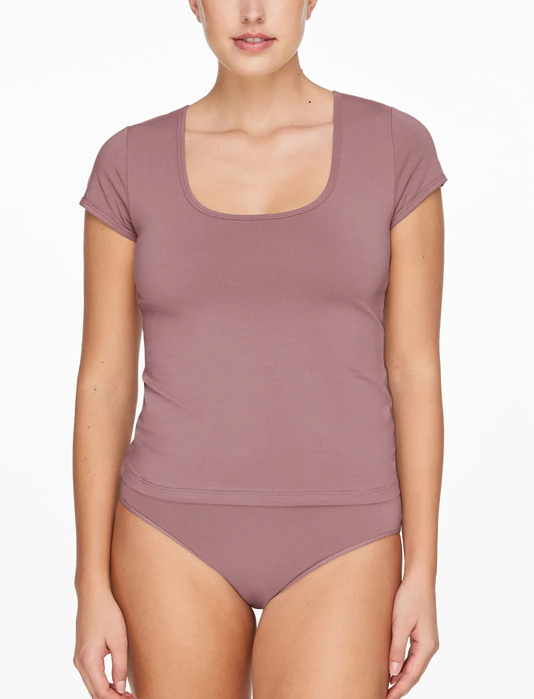 Organic Cloud Cotton Shelf Bra Tee