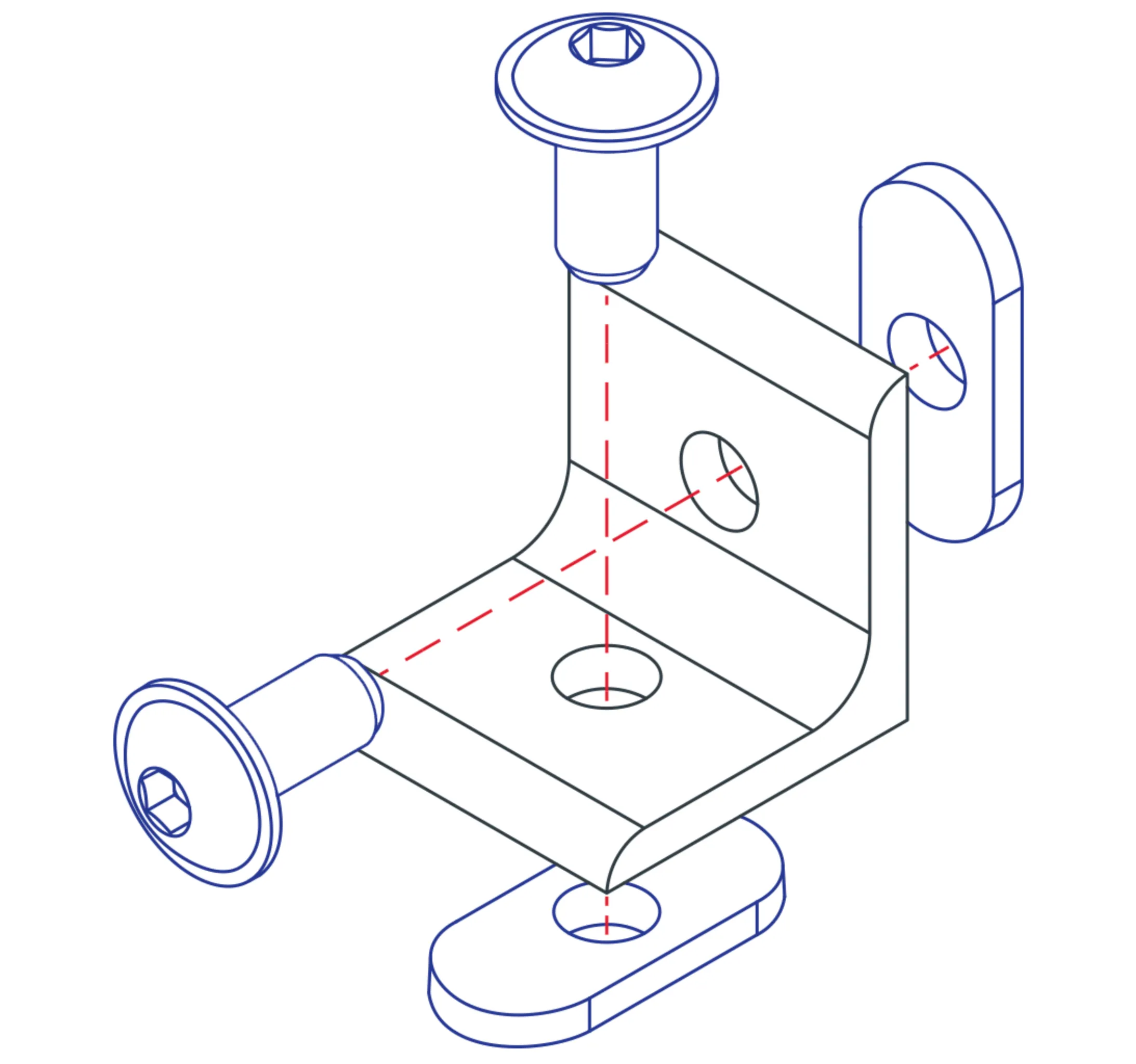 Pack of 10 Fasteners for Series 1000 (Light Duty)