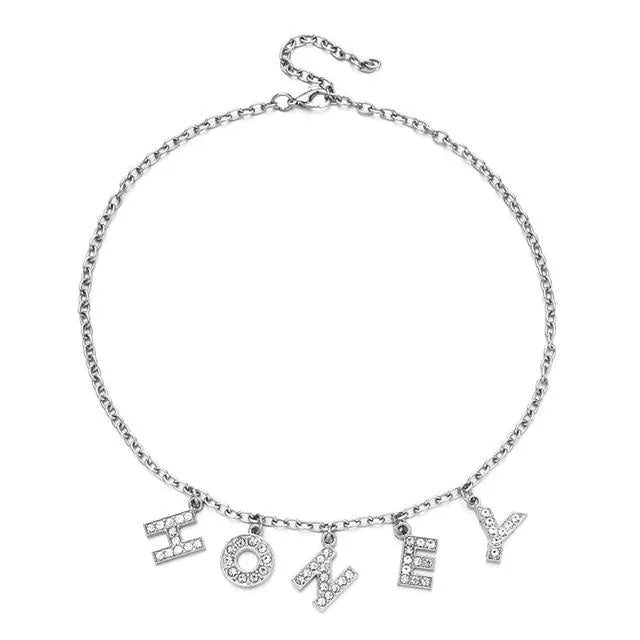 Rhinestone Daddy Necklace