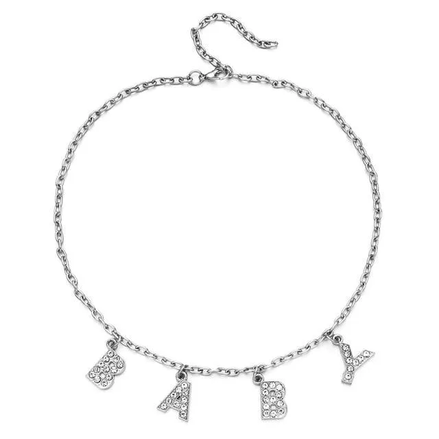 Rhinestone Daddy Necklace