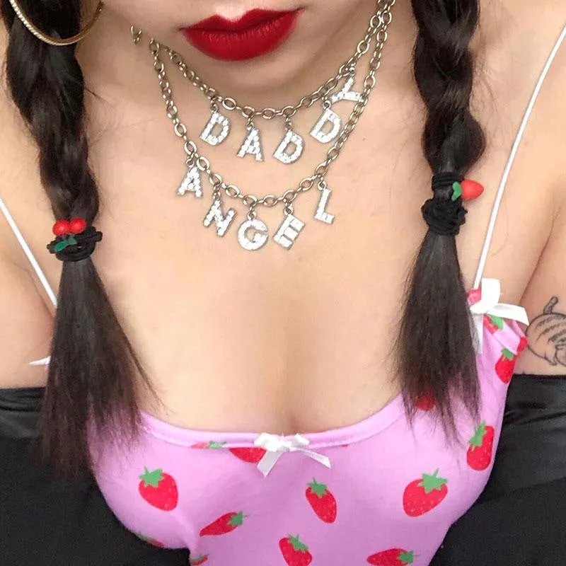 Rhinestone Daddy Necklace