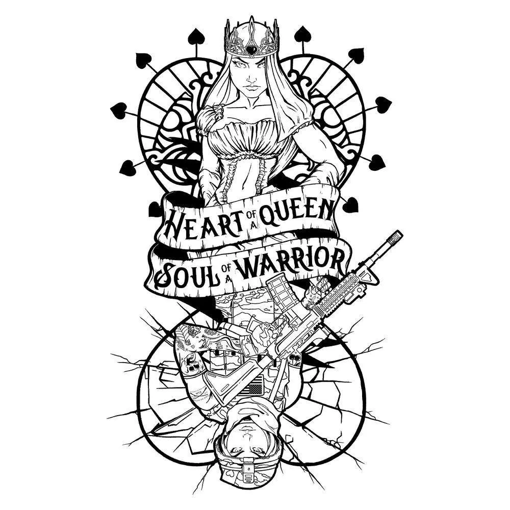 Women's Heart and Soul of a Warrior Full-Zip Hoodie - White